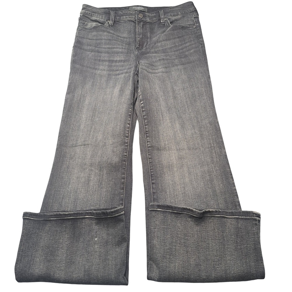 Liverpool Los Angeles Lucy Bootcut Jeans Faded Black Eco Denim Womens 14/32